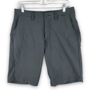 Travis Mathew Men's 32 Golf Shorts Flat Front Nylon/Polyester/Spandex Black